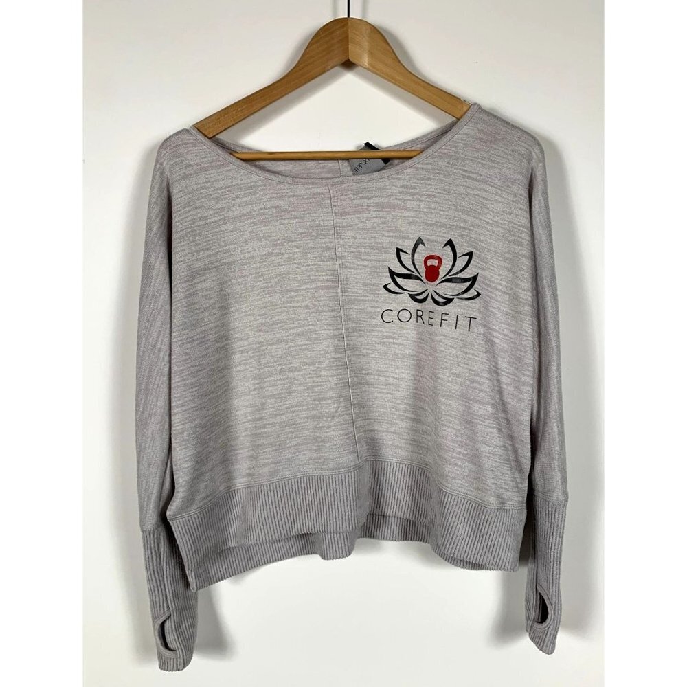 Six/Fifty Womens Grey Corefit Sweatshirt Size XS